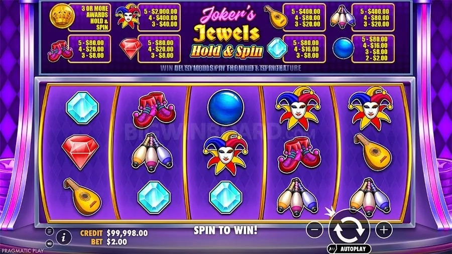 Slot machine reels with winning symbols